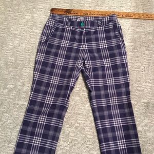 Womens Nike Golf Tour Professional Dri Fit Plaid Pants, Size 10